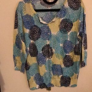 Old navy xl light weight colorful cardigan 3/4 sleeve